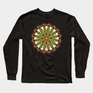 fresh red bugs mandala Long Sleeve T-Shirt